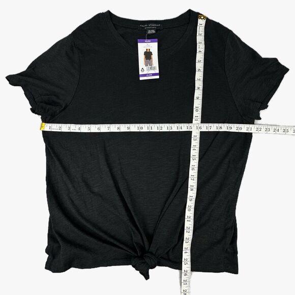 NWT Social Standard By Sanctuary Tee Shirt  Womens XXL Black Tie Knot - Picture 8 of 10